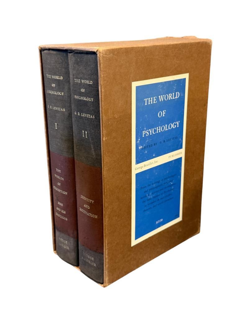 1963 THE WORLD OF PSYCHOLOGY BY G.B. LEVITAS VOL I AND II WITH BOOK SLEEVE (1 of 7)