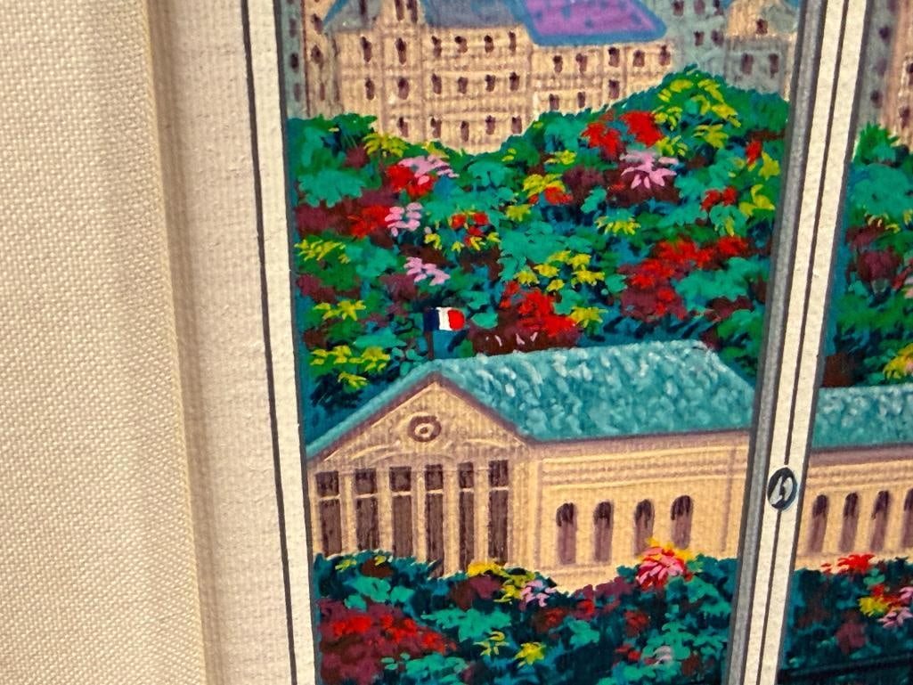 FANCH LEDAN FRENCH ARTIST SERIGRAPH ON LINEN TITLED PICASSO IN PARIS 1996 - 10