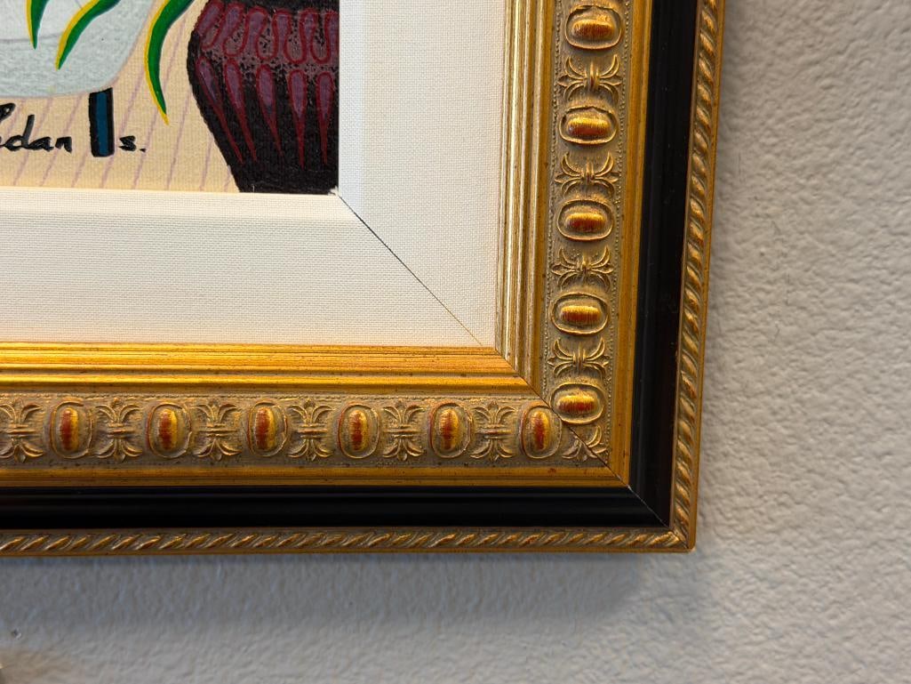 FANCH LEDAN FRENCH ARTIST SERIGRAPH ON LINEN TITLED PICASSO IN PARIS 1996 - 9