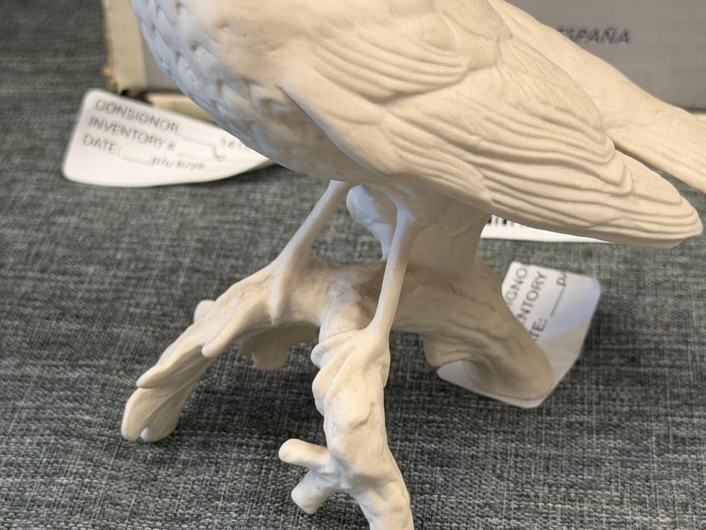 GOEBEL BISQUE PORCELAIN SONG THRUSH BIRD CV115 AND GOEBEL BLUE JAY ON SUNFLOWER 38527 - 4