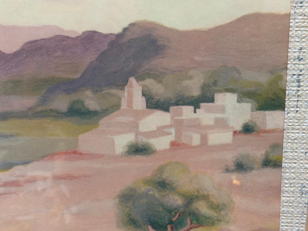 RAUL ESPONIZA CALIFORNIA ARTIST SIGNED PRINT TITLED LA VISTA - 3