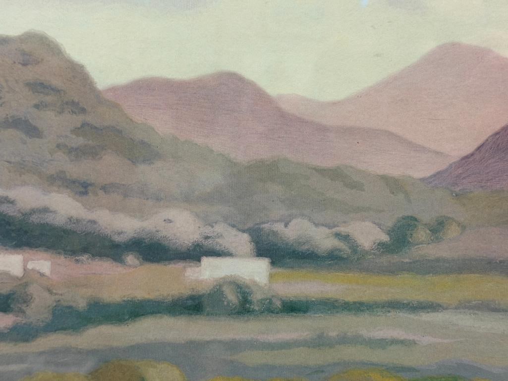 RAUL ESPONIZA CALIFORNIA ARTIST SIGNED PRINT TITLED LA VISTA - 4