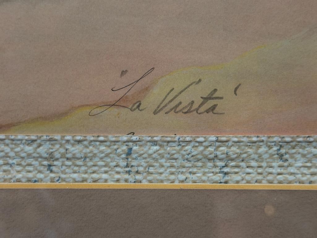 RAUL ESPONIZA CALIFORNIA ARTIST SIGNED PRINT TITLED LA VISTA - 5