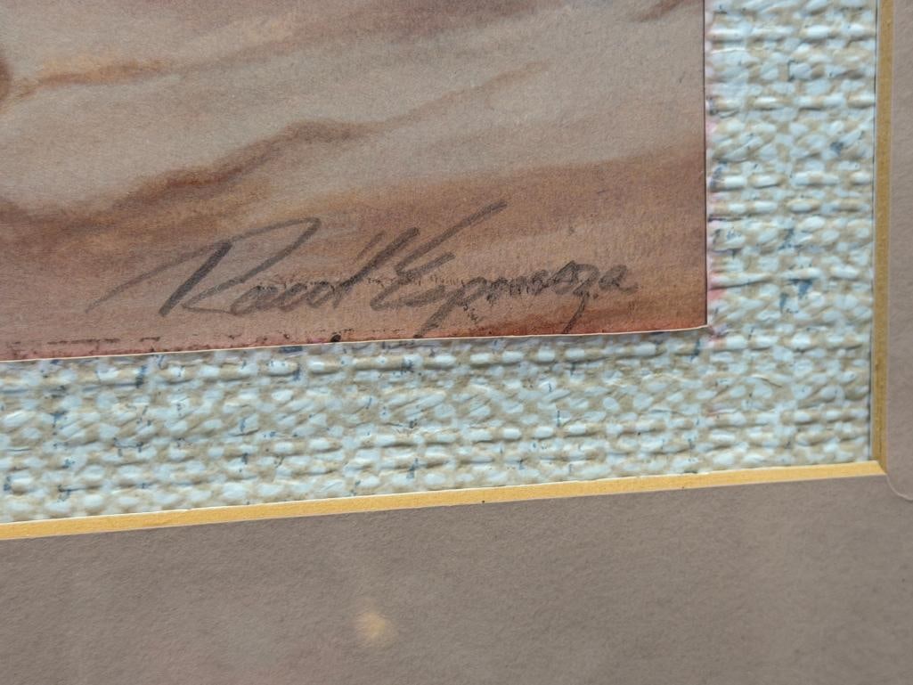RAUL ESPONIZA CALIFORNIA ARTIST SIGNED PRINT TITLED LA VISTA - 6