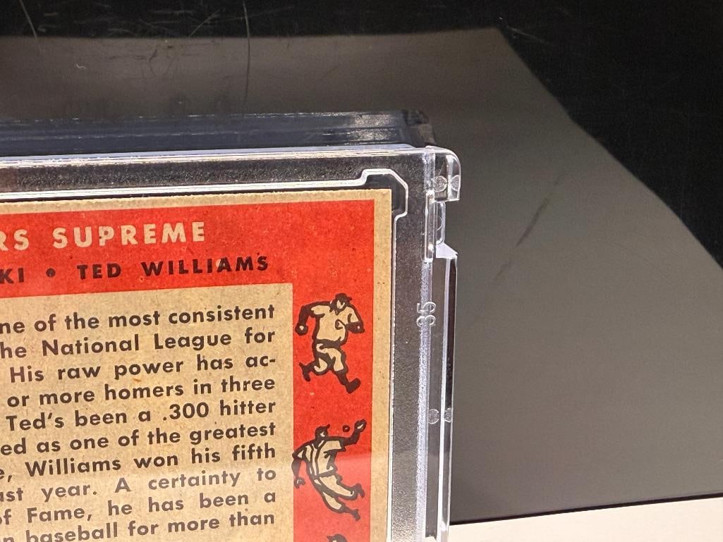 1958 TOPPS #321 TED WILLIAMS TED KLUSZEWSKI SLUGGERS SUPREME BASBEALL CARD - 7
