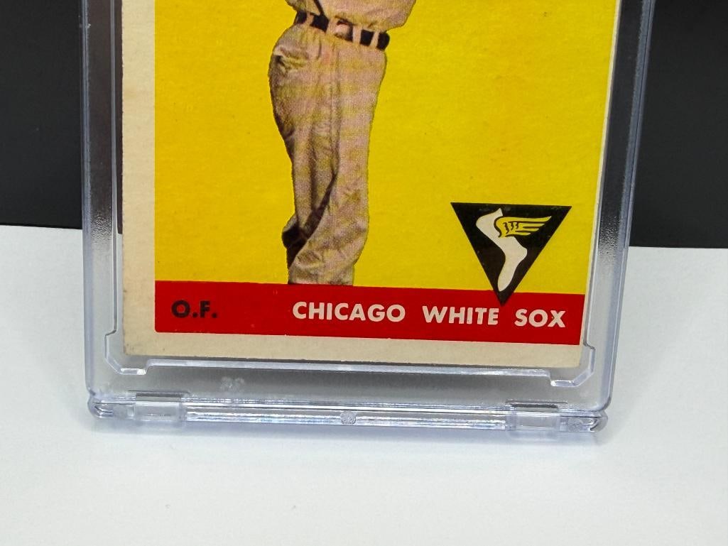 1958 TOPPS #11 JIM RIVERA BASEBALL CARD - 3
