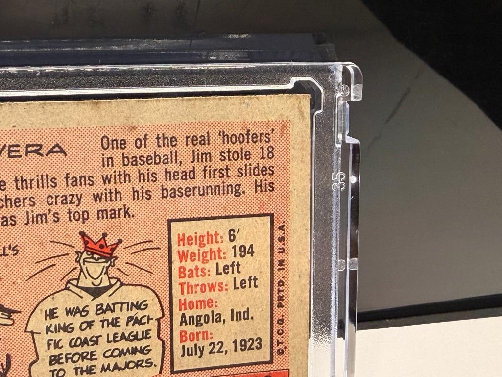 1958 TOPPS #11 JIM RIVERA BASEBALL CARD - 8