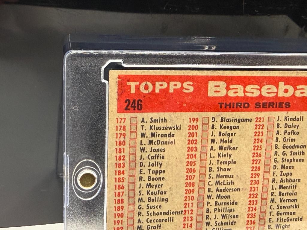 1958 TOPPS #246 NEW YORK YANKEES TEAM BASEBALL CARD - 7