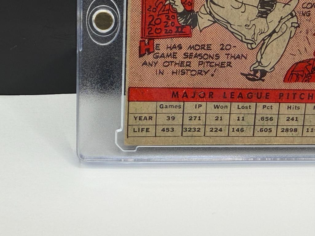 1958 TOPPS #270 WARREN SPAHN BASEBALL CARD - 8