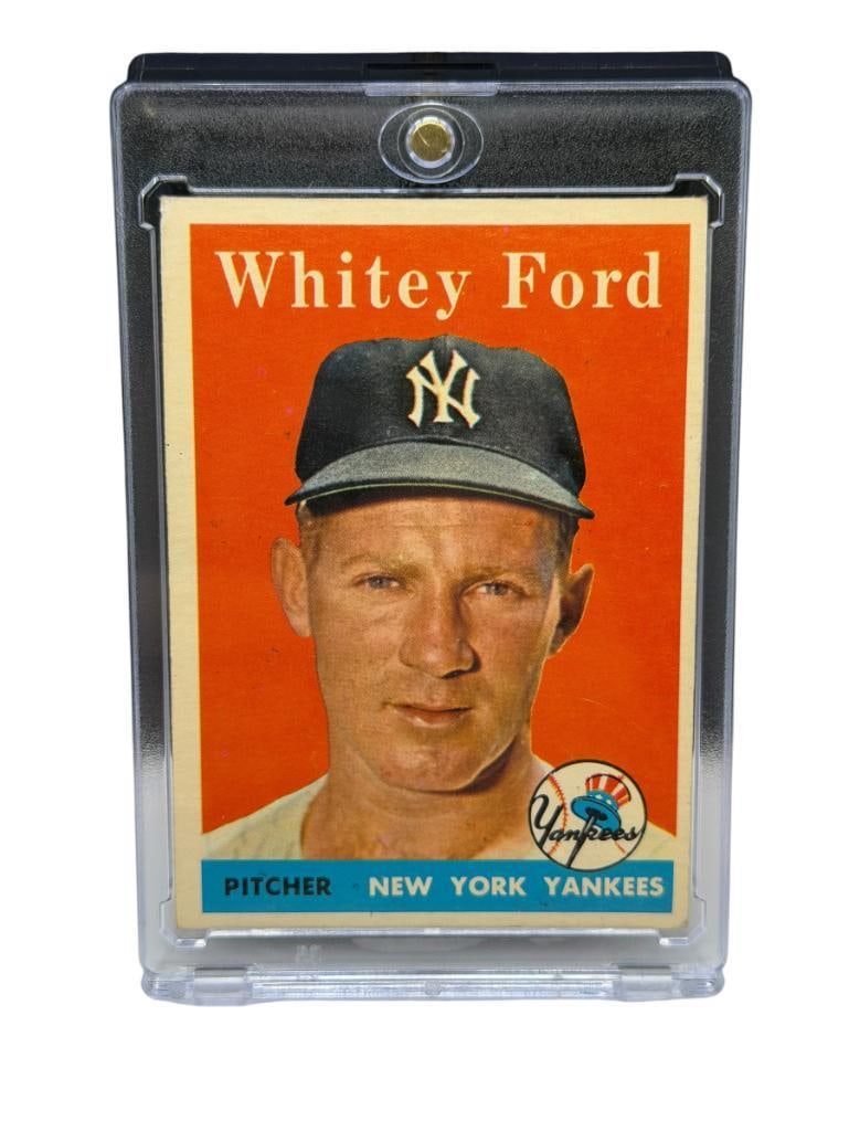 1958 TOPPS #320 WHITEY FORD BASEBALL CARD (1 of 9)