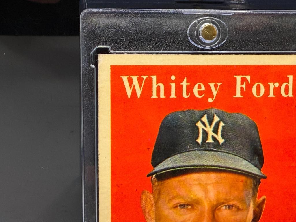 1958 TOPPS #320 WHITEY FORD BASEBALL CARD - 3