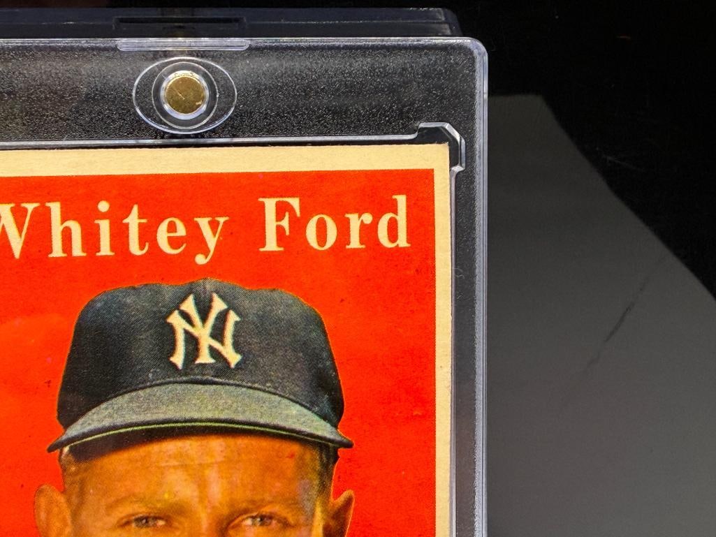 1958 TOPPS #320 WHITEY FORD BASEBALL CARD - 4