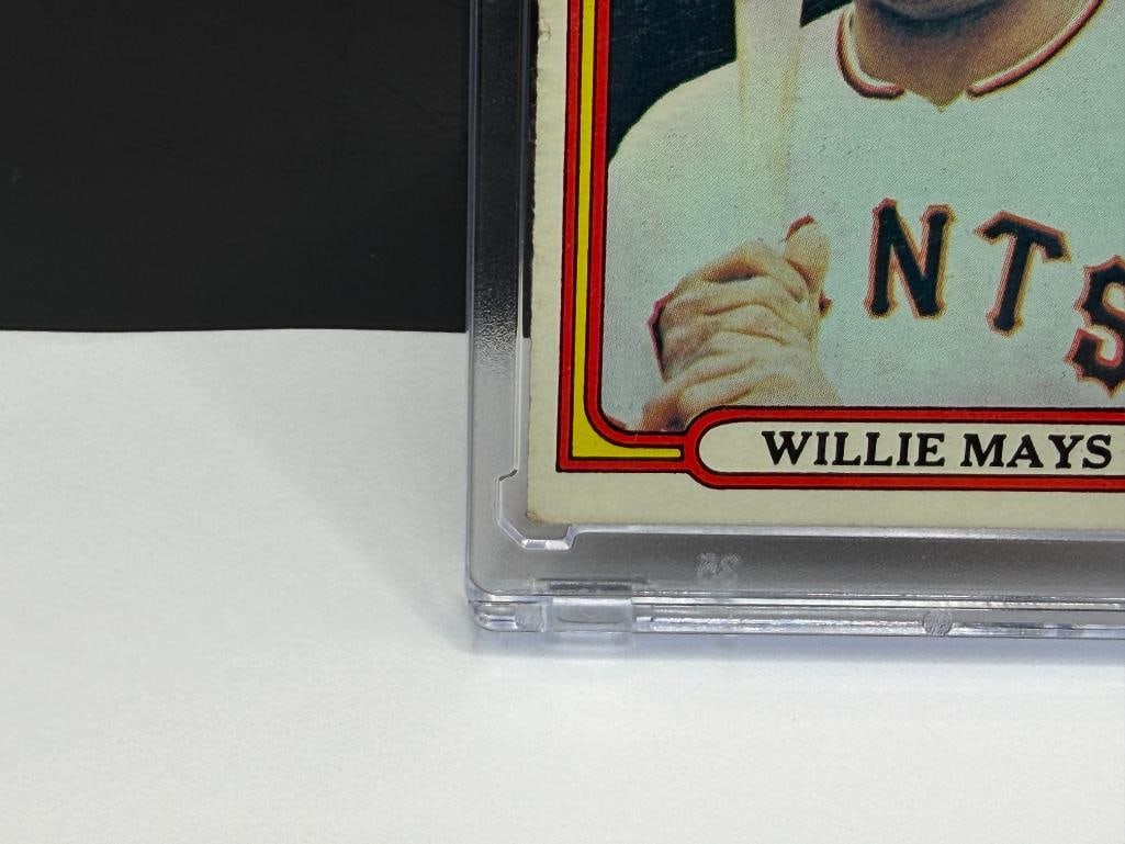 1972 TOPPS #49 WILLIE MAYS BASEBALL CARD - 4