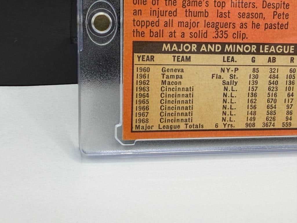 1969 TOPPS #120 PETE ROSE BASEBALL CARD - 10