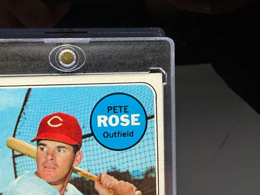 1969 TOPPS #120 PETE ROSE BASEBALL CARD - 6