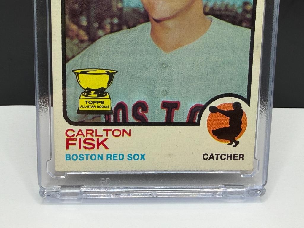 1973 TOPPS #193 CARLTON FISK ALL-STAR ROOKIE BASEBALL CARD - 3