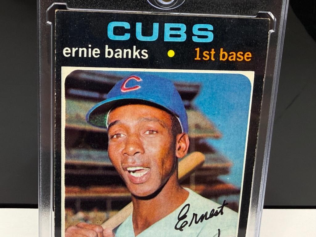 1971 TOPPS #525 ERNIE BANKS BASEBALL CARD - 2