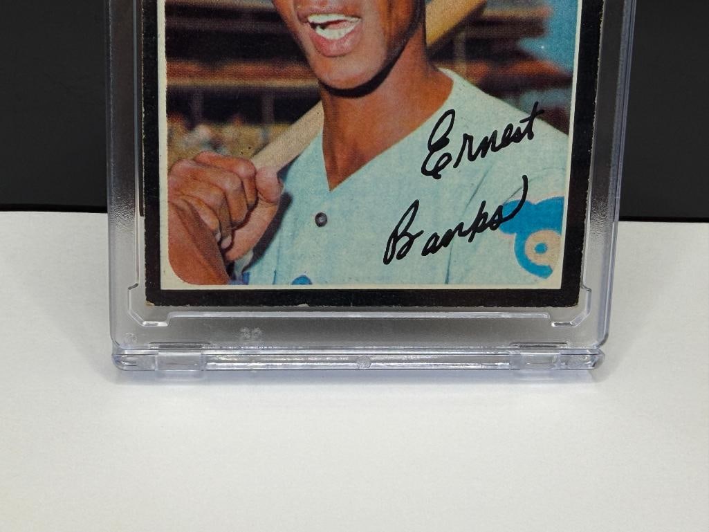 1971 TOPPS #525 ERNIE BANKS BASEBALL CARD - 3