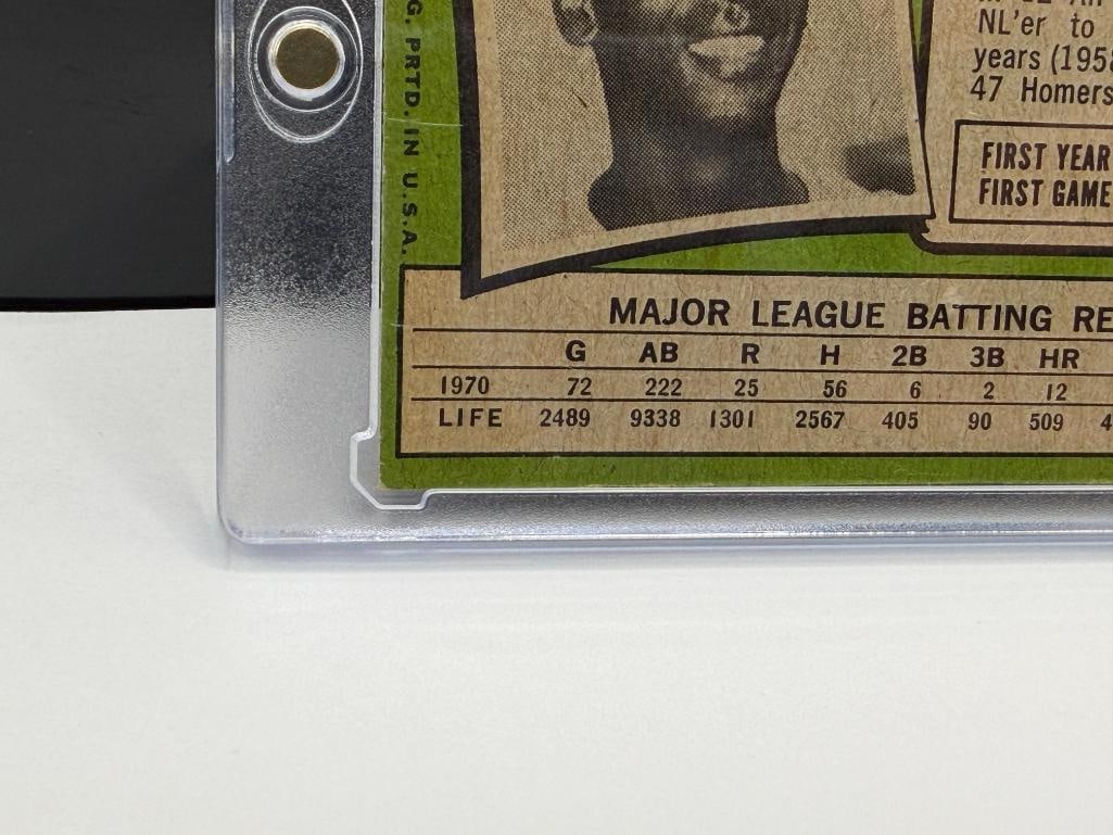 1971 TOPPS #525 ERNIE BANKS BASEBALL CARD - 9