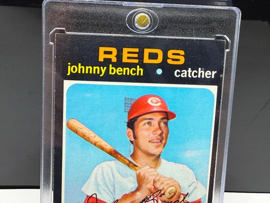 1971 TOPPS #250 JOHNNY BENCH BASEBALL CARD - 2