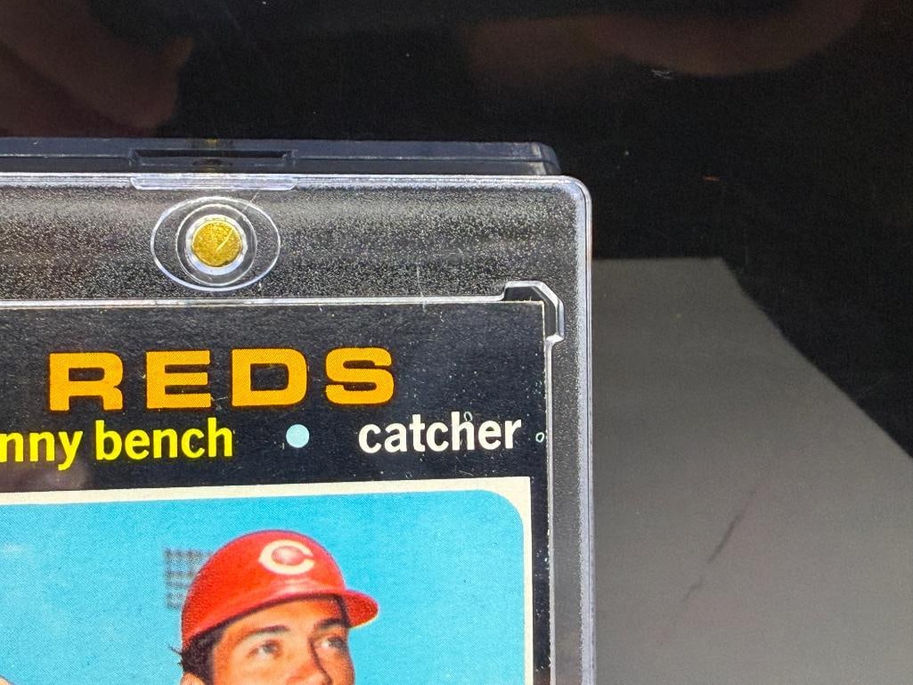 1971 TOPPS #250 JOHNNY BENCH BASEBALL CARD - 6