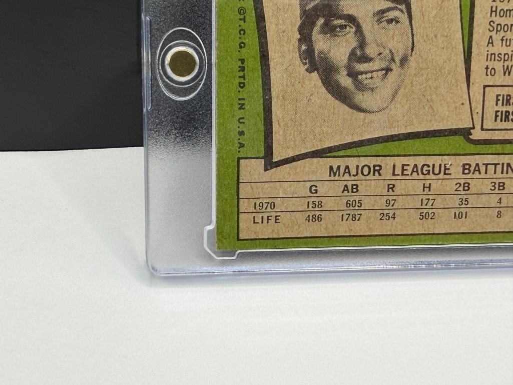 1971 TOPPS #250 JOHNNY BENCH BASEBALL CARD - 9