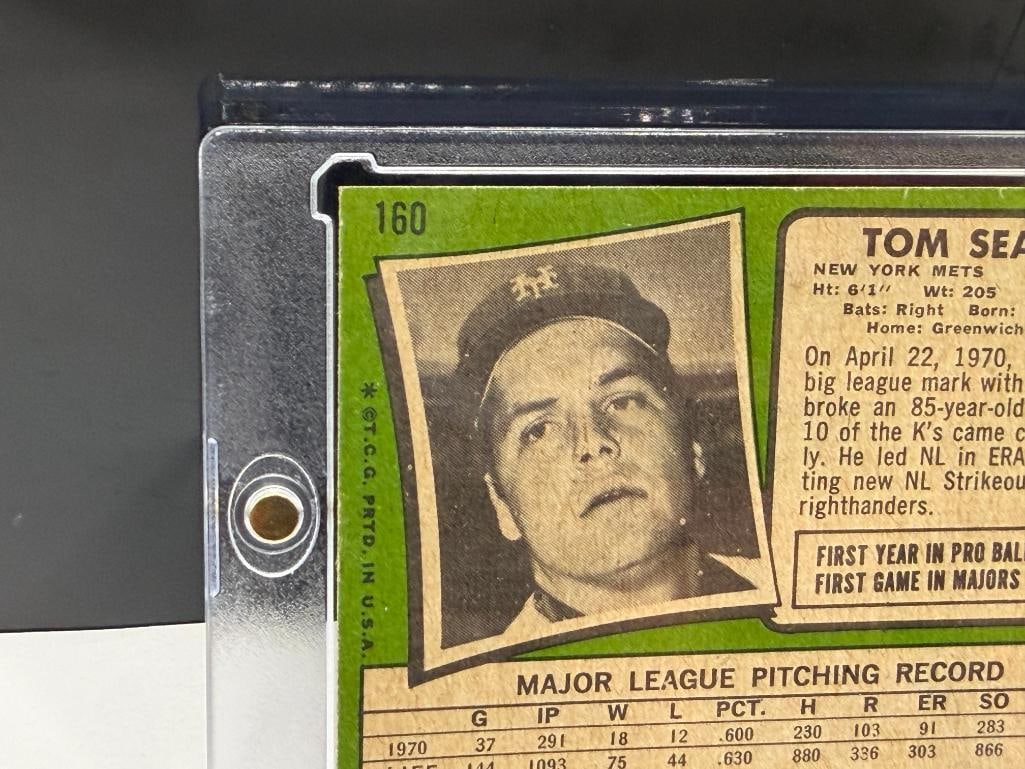 1971 TOPPS #160 TOM SEAVER BASEBALL CARD - 9
