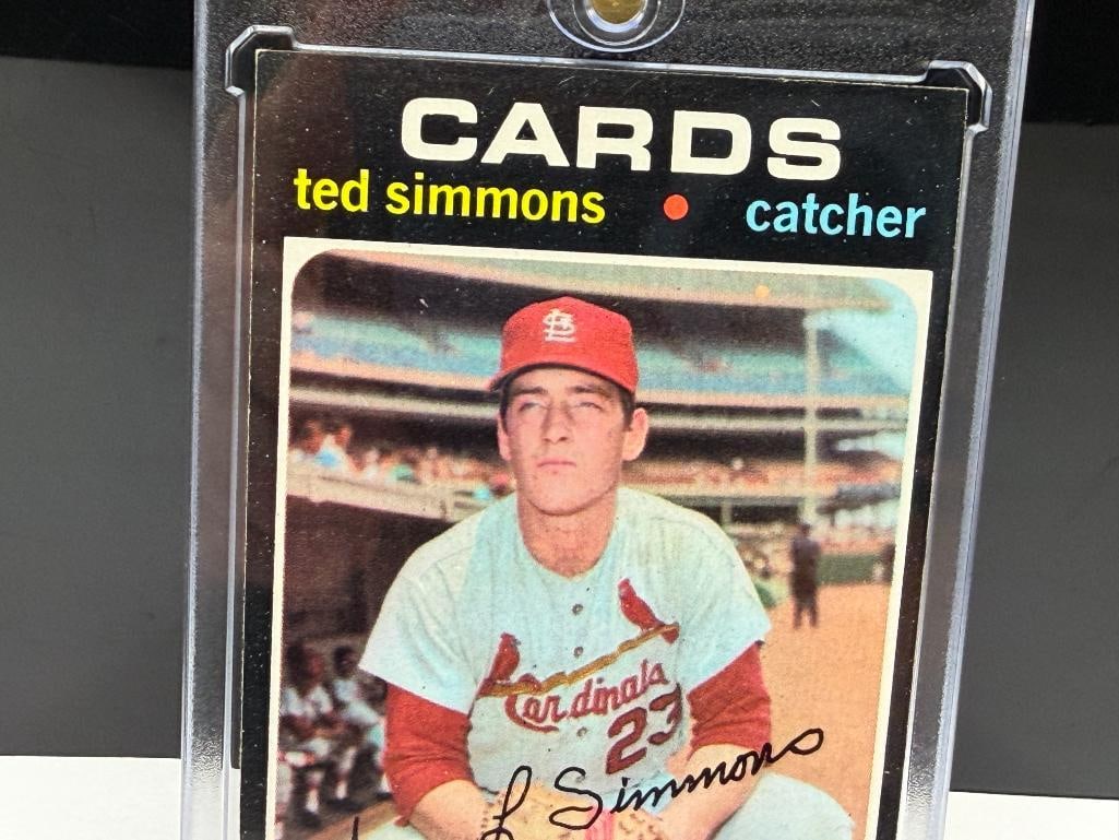1971 TOPPS #117 TED SIMMONS ROOKIE BASEBALL CARD - 2