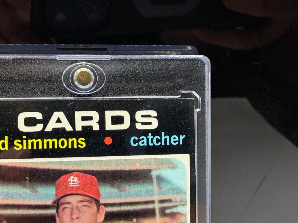 1971 TOPPS #117 TED SIMMONS ROOKIE BASEBALL CARD - 6