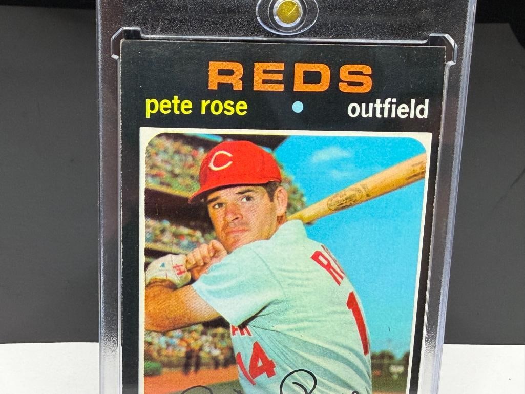 1971 TOPPS #100 PETE ROSE BASEBALL CARD - 2