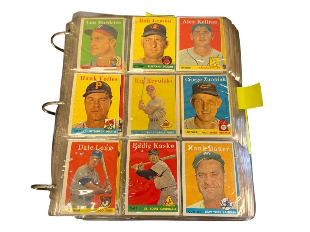 1958 TOPPS BASEBALL CARD SET FEATURING HALL OF FAMERS AND ROOKIE CARDS (1 of 20)