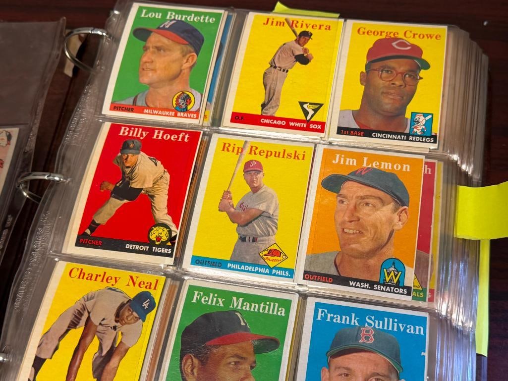 1958 TOPPS BASEBALL CARD SET FEATURING HALL OF FAMERS AND ROOKIE CARDS - 4