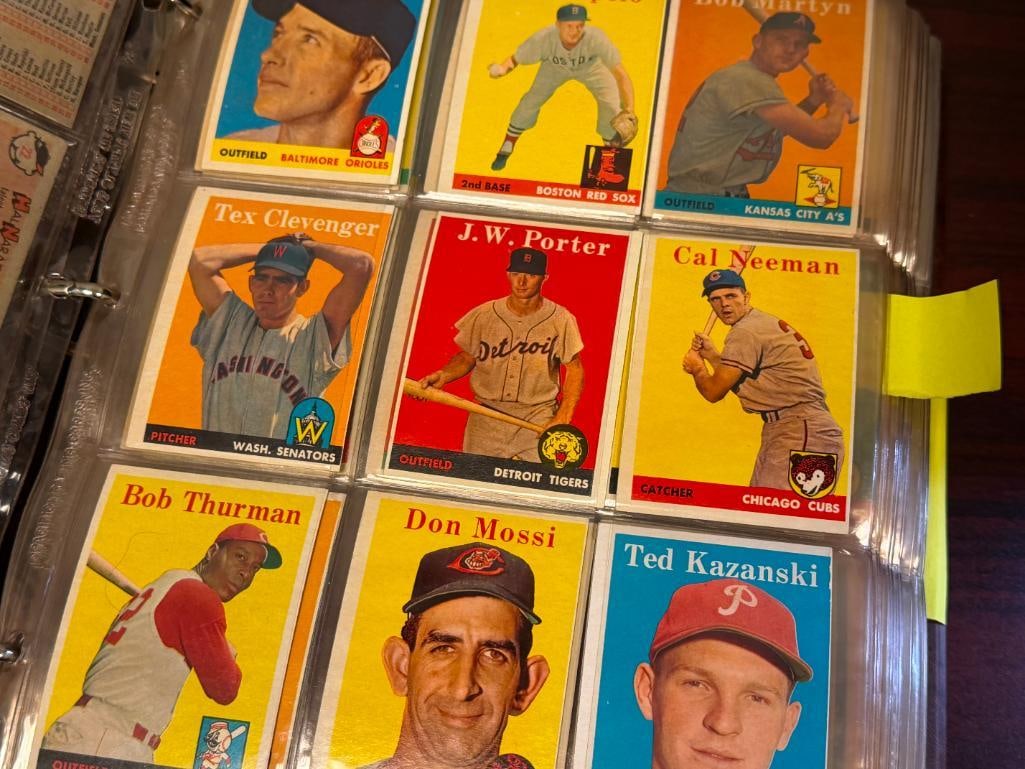 1958 TOPPS BASEBALL CARD SET FEATURING HALL OF FAMERS AND ROOKIE CARDS - 5