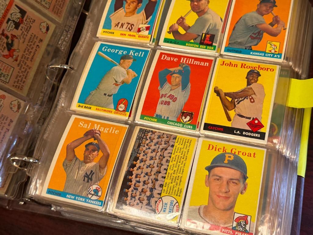 1958 TOPPS BASEBALL CARD SET FEATURING HALL OF FAMERS AND ROOKIE CARDS - 6