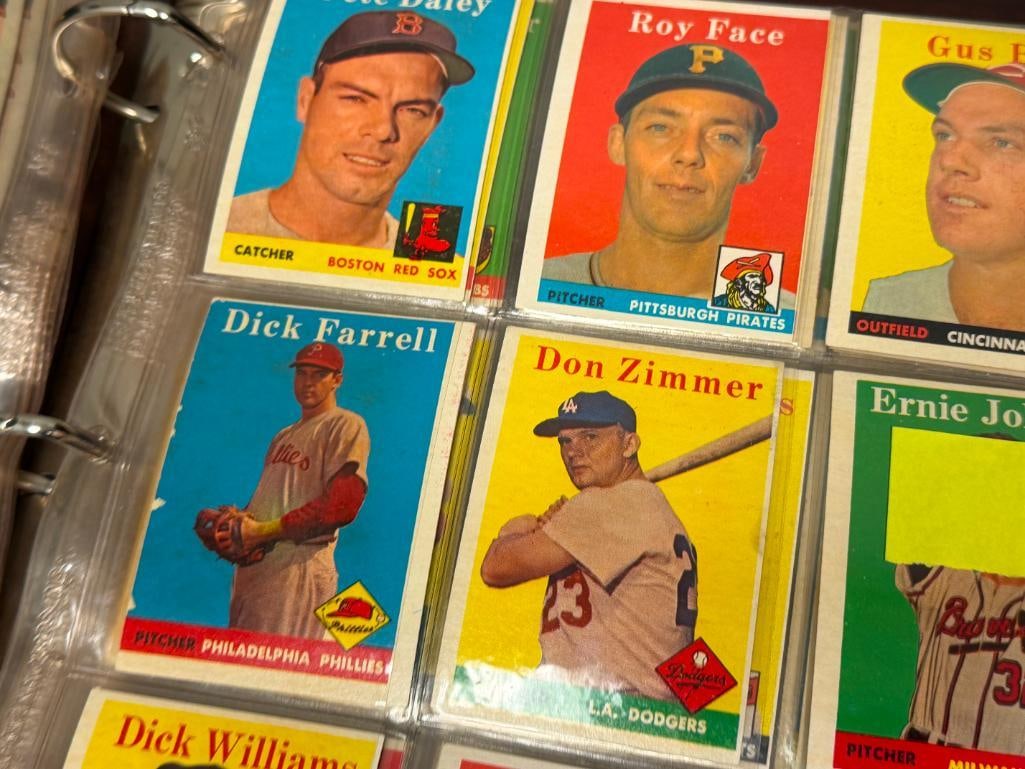 1958 TOPPS BASEBALL CARD SET FEATURING HALL OF FAMERS AND ROOKIE CARDS - 8