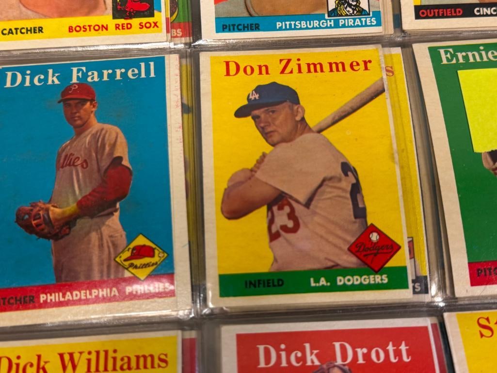1958 TOPPS BASEBALL CARD SET FEATURING HALL OF FAMERS AND ROOKIE CARDS - 9