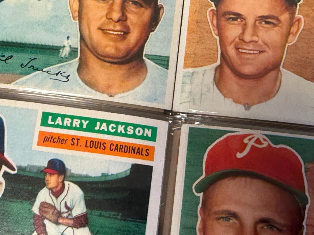 1956 TOPPS BASEBALL CARD SET FEATURING HALL OF FAMERS AND ROOKIE CARDS - 14