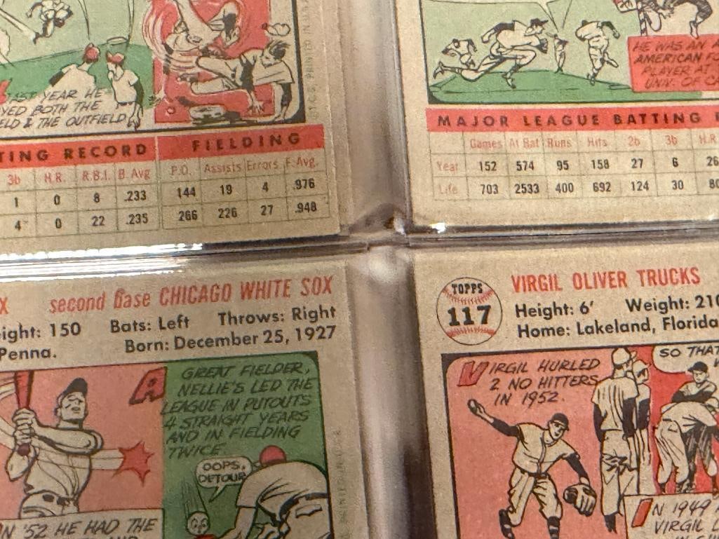 1956 TOPPS BASEBALL CARD SET FEATURING HALL OF FAMERS AND ROOKIE CARDS - 17