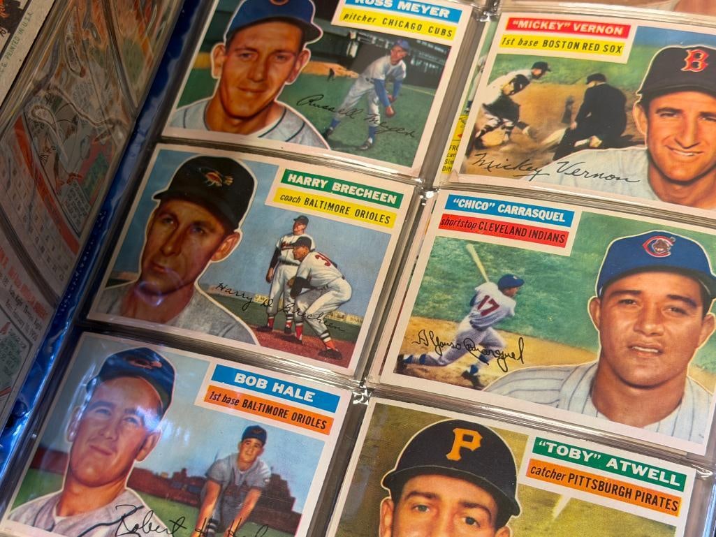 1956 TOPPS BASEBALL CARD SET FEATURING HALL OF FAMERS AND ROOKIE CARDS - 20