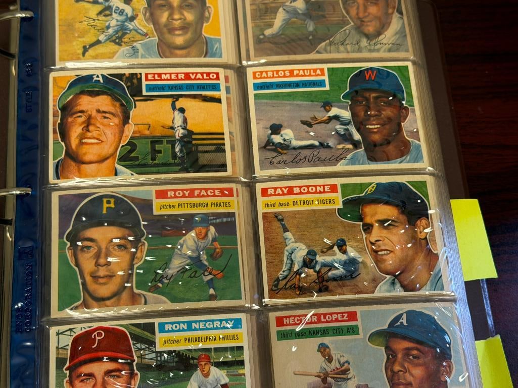 1956 TOPPS BASEBALL CARD SET FEATURING HALL OF FAMERS AND ROOKIE CARDS - 2
