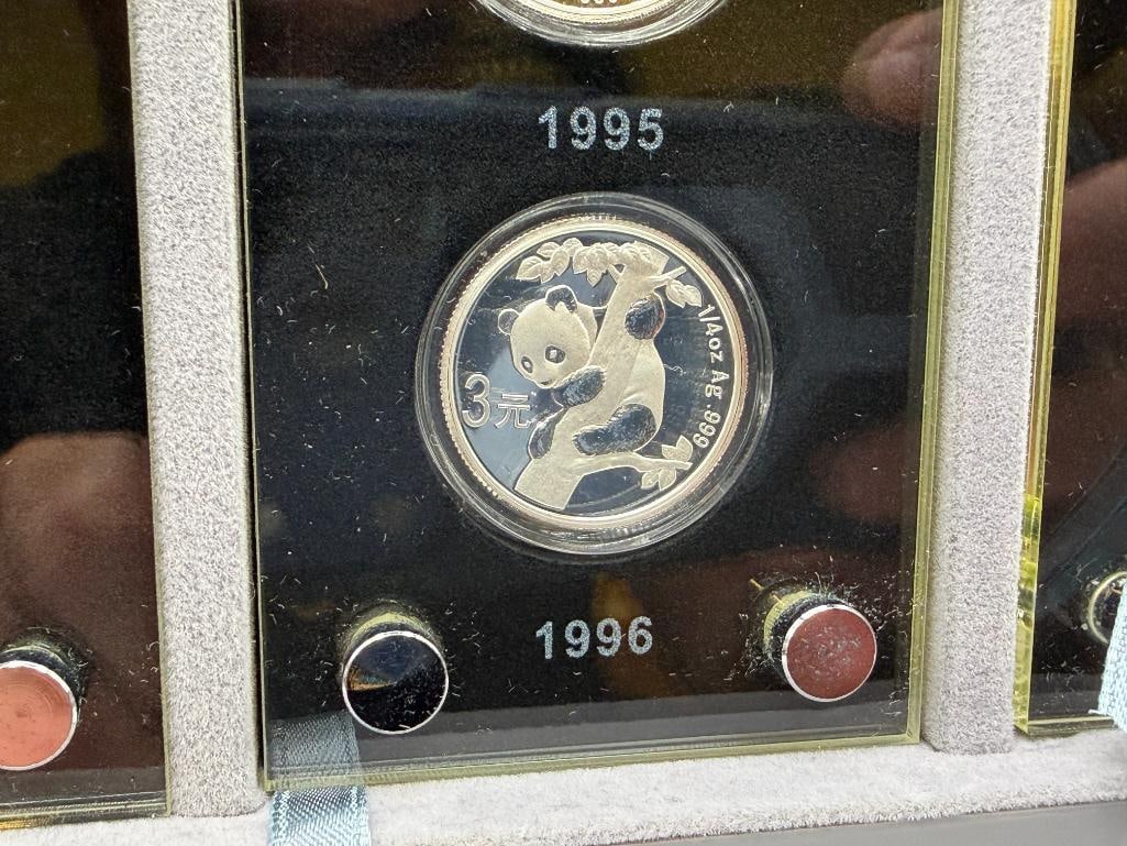 2007 ISSUE COMMEMORATIVE SILVER COIN SET OF THE 25TH ANNIVERSARY OF THE ISSUANCE CHINESE PANDA - 7