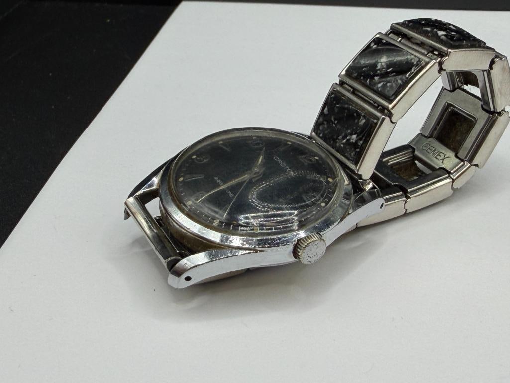 VINTAGE MEN'S CROTON AQUAMATIC WRISTWATCH - 4