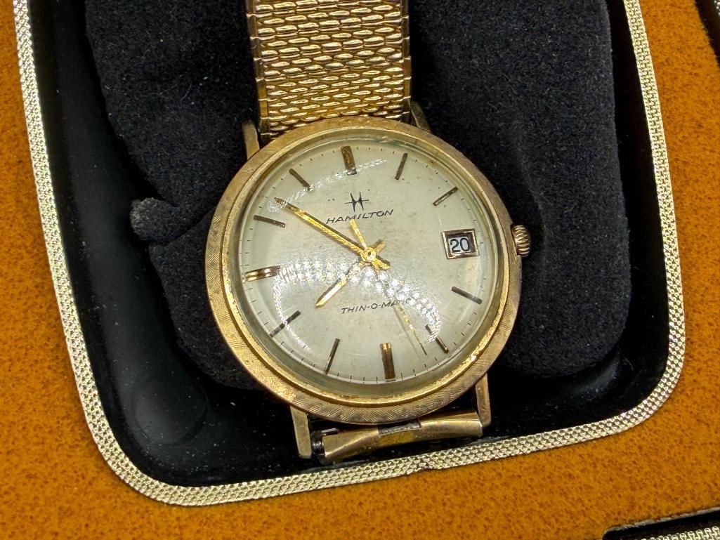 VINTAGE 1960'S MEN'S HAMILTON THIN-O-MATIC AUTOMATIC SELF WINDING WRISTWATCH - 3