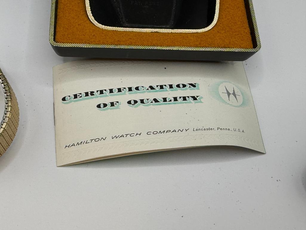 VINTAGE 1960'S MEN'S HAMILTON THIN-O-MATIC AUTOMATIC SELF WINDING WRISTWATCH - 9
