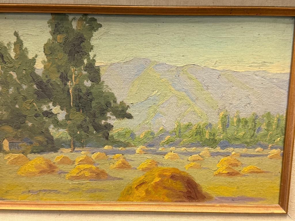 EARLY 20TH CENTURY ORIGINAL OIL ON BOARD PAINTING LANDSCAPE SCENE - 2