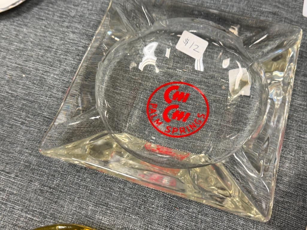 VINTAGE GLASS AND CERAMIC ASH TRAYS FROM ESTABLISHMENTS IN CALIFORNIA - 7