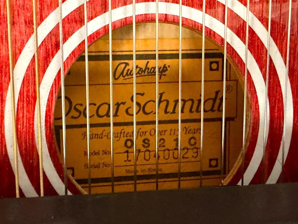 OSCAR SCHMIDT AUTOHARP 36-STRING INSTRUMENT 21 CHORD TOBACCO SUNBURST FINISH - 7
