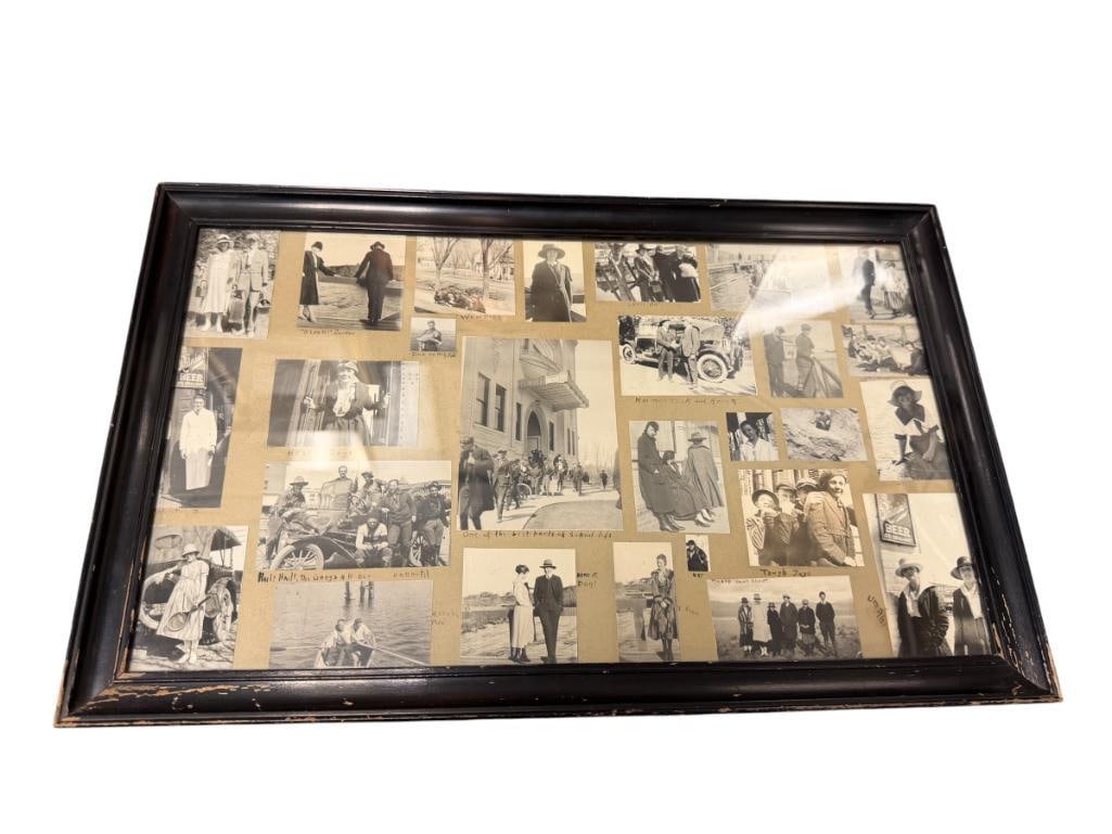 COLLAGE OF EARLY 1900'S BLACK AND WHITE PHOTOGRAPHS (1 of 9)