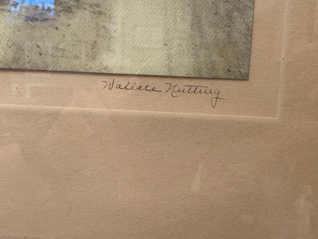 WALLACE NUTTING AMERICAN MINISTER / PHOTOGRAPHER HAND COLORED EARLY 20TH CENTURY PHOTOGRAPH - 6
