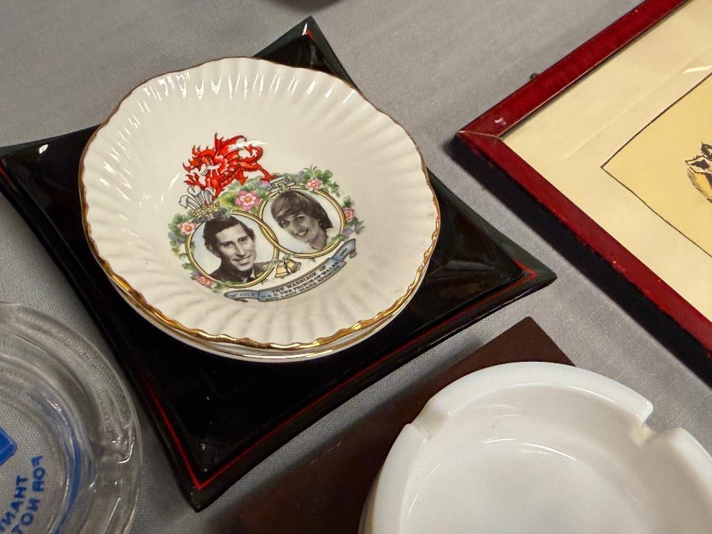 GLASS AND CERAMIC ASH TRAYS TRAVEL LODGE, CHANNEL INN, MONACO, THE VELVET TURTLE, HOTEL MARITIME - 8